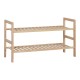 Παπουτσοθήκη Steper  8 ζευγών ξύλο ελάτου σε φυσική απόχρωση 71x26x40εκ