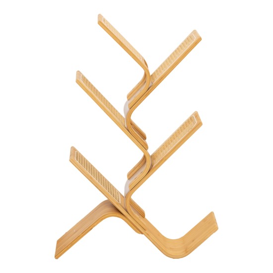 Βιβλιοθήκη Tome  μπαμπού σε φυσική απόχρωση 63x20x92εκ