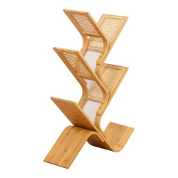 Βιβλιοθήκη Tome  μπαμπού σε φυσική απόχρωση 63x20x92εκ