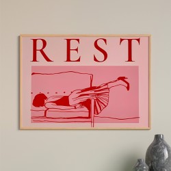 Πίνακας Restika  με ψηφιακή εκτύπωση και πλαίσιο 48x1.5x33εκ