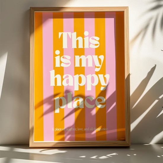 Πίνακας Happo  με ψηφιακή εκτύπωση και πλαίσιο 33x1.5x48εκ