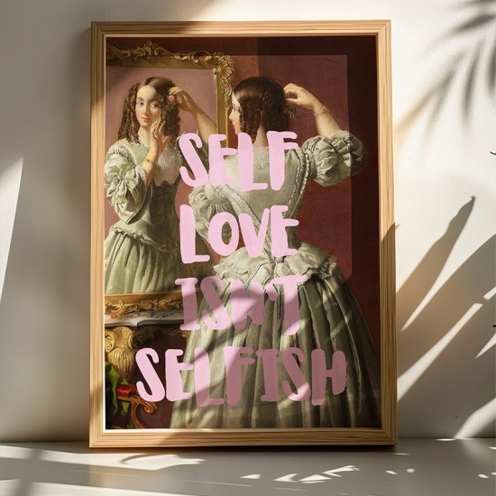 Πίνακας Selef  με ψηφιακή εκτύπωση και πλαίσιο 33x1.5x48εκ