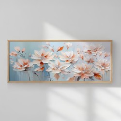 Πίνακας Flowery  με ψηφιακή εκτύπωση και πλαίσιο 120x2x50εκ