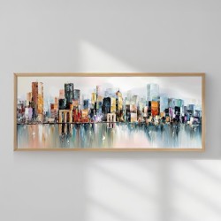 Πίνακας Teria  με ψηφιακή εκτύπωση και πλαίσιο 70x2x33εκ