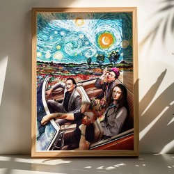 Πίνακας Heavento  με ψηφιακή εκτύπωση και πλαίσιο 70x2x50εκ