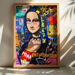 Πίνακας Monda  με ψηφιακή εκτύπωση και πλαίσιο 70x2x50εκ