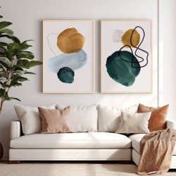 Πίνακας Cerzen  δίπτυχος με ψηφιακή εκτύπωση και πλαίσιο 33x1.5x48εκ