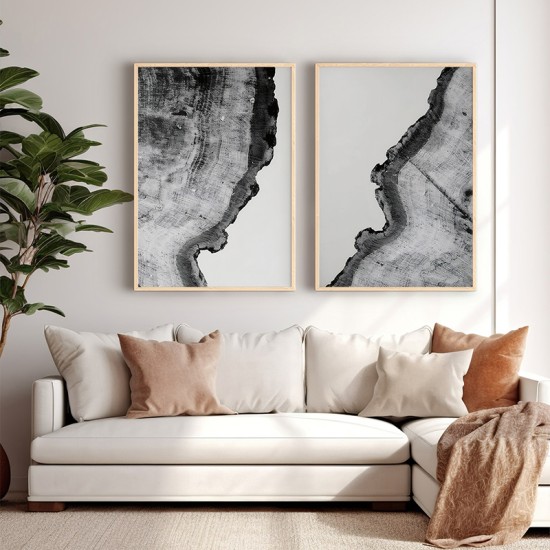 Πίνακας Nepen  δίπτυχος με ψηφιακή εκτύπωση και πλαίσιο 33x1.5x48εκ