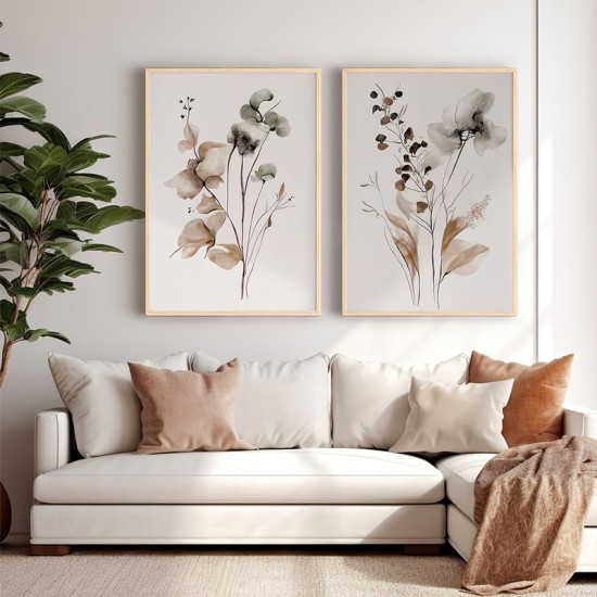 Πίνακας Jackel  δίπτυχος με ψηφιακή εκτύπωση και πλαίσιο 33x1.5x48εκ