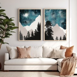 Πίνακας Grezio  δίπτυχος με ψηφιακή εκτύπωση και πλαίσιο 33x1.5x48εκ