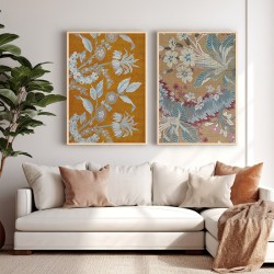 Πίνακας Fanea  δίπτυχος με ψηφιακή εκτύπωση και πλαίσιο 33x1.5x48εκ