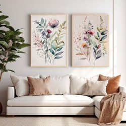 Πίνακας Jeremy  δίπτυχος με ψηφιακή εκτύπωση και πλαίσιο 33x1.5x48εκ