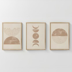 Πίνακας Kriky  τρίπτυχος με ψηφιακή εκτύπωση και πλαίσιο 33x1.5x48εκ