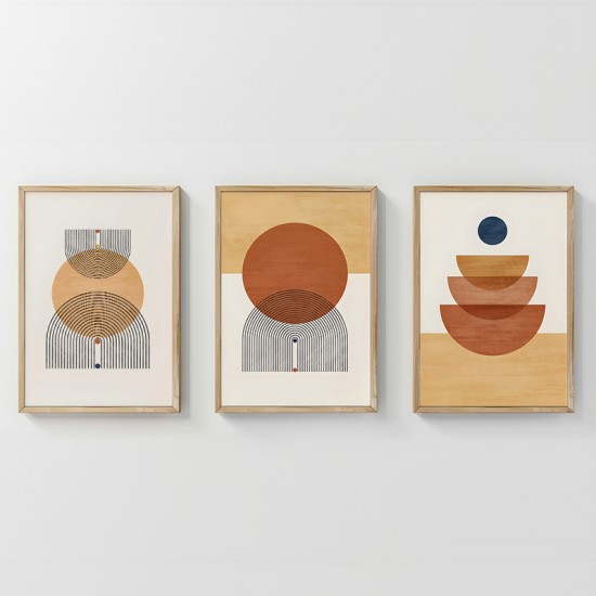 Πίνακας Mireta  τρίπτυχος με ψηφιακή εκτύπωση και πλαίσιο 33x1.5x48εκ