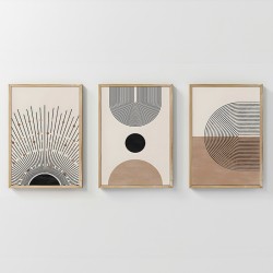 Πίνακας Lagon  τρίπτυχος με ψηφιακή εκτύπωση και πλαίσιο 33x1.5x48εκ