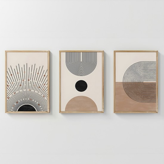 Πίνακας Lagon  τρίπτυχος με ψηφιακή εκτύπωση και πλαίσιο 33x1.5x48εκ