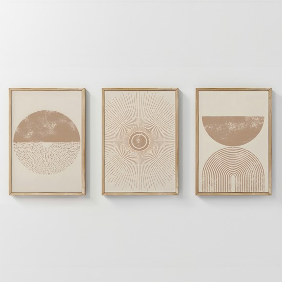 Πίνακας Varenzy  τρίπτυχος με ψηφιακή εκτύπωση και πλαίσιο 33x1.5x48εκ