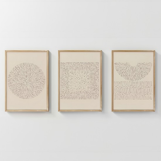 Πίνακας Fouldy  τρίπτυχος με ψηφιακή εκτύπωση και πλαίσιο 33x1.5x48εκ