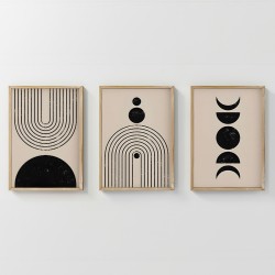 Πίνακας Aregon   τρίπτυχος με ψηφιακή εκτύπωση και πλαίσιο 33x1.5x48εκ