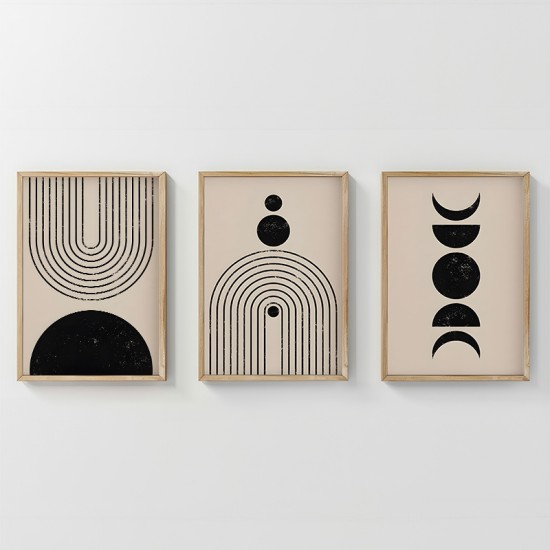 Πίνακας Aregon   τρίπτυχος με ψηφιακή εκτύπωση και πλαίσιο 33x1.5x48εκ