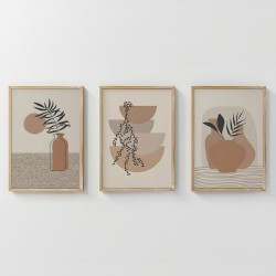 Πίνακας Derzy  τρίπτυχος με ψηφιακή εκτύπωση και πλαίσιο 33x1.5x48εκ