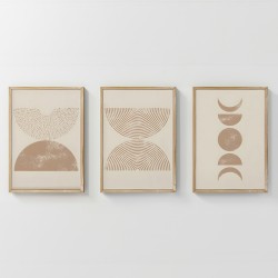 Πίνακας Klipen   τρίπτυχος με ψηφιακή εκτύπωση και πλαίσιο 33x1.5x48εκ