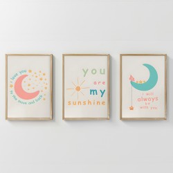 Πίνακας Pepy  τρίπτυχος με ψηφιακή εκτύπωση και πλαίσιο 33x1.5x48εκ