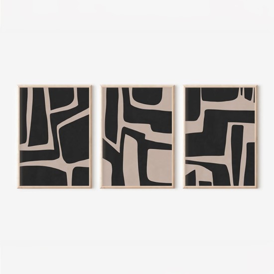 Πίνακας Jelenta   τρίπτυχος με ψηφιακή εκτύπωση και πλαίσιο 33x1.5x48εκ