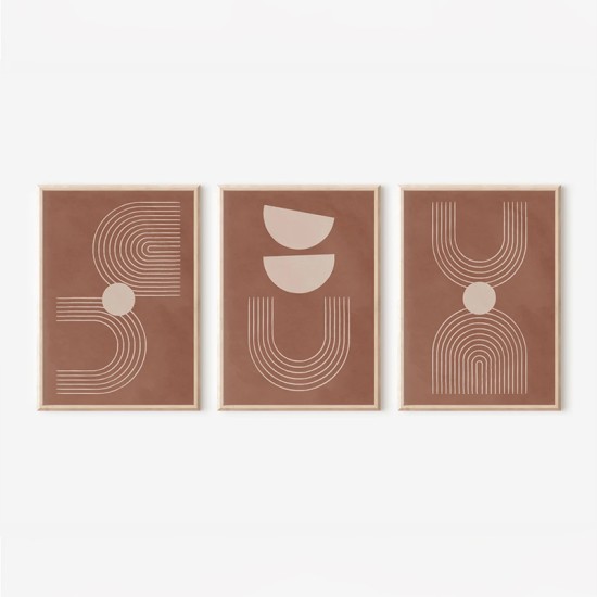 Πίνακας Banba   τρίπτυχος με ψηφιακή εκτύπωση και πλαίσιο 33x1.5x48εκ