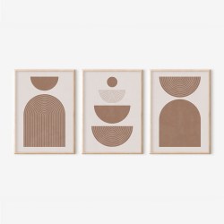 Πίνακας Loana  τρίπτυχος με ψηφιακή εκτύπωση και πλαίσιο 33x1.5x48εκ