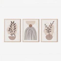 Πίνακας Frendy   τρίπτυχος με ψηφιακή εκτύπωση και πλαίσιο 33x1.5x48εκ