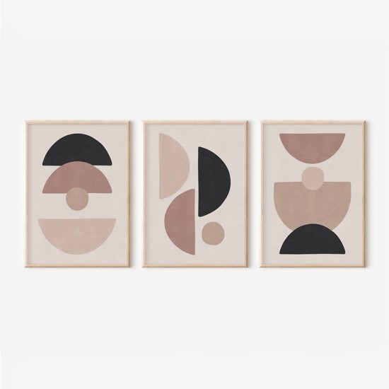 Πίνακας Veyra   τρίπτυχος με ψηφιακή εκτύπωση και πλαίσιο 33x1.5x48εκ