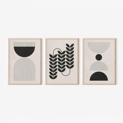 Πίνακας Vanta   τρίπτυχος με ψηφιακή εκτύπωση και πλαίσιο 33x1.5x48εκ