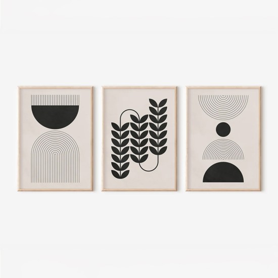 Πίνακας Vanta   τρίπτυχος με ψηφιακή εκτύπωση και πλαίσιο 33x1.5x48εκ