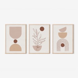 Πίνακας Stijo  τρίπτυχος με ψηφιακή εκτύπωση και πλαίσιο 33x1.5x48εκ