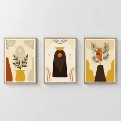 Πίνακας Caelo  τρίπτυχος με ψηφιακή εκτύπωση και πλαίσιο 33x1.5x48εκ