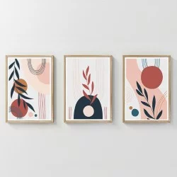 Πίνακας Caeris  τρίπτυχος με ψηφιακή εκτύπωση και πλαίσιο 33x1.5x48εκ