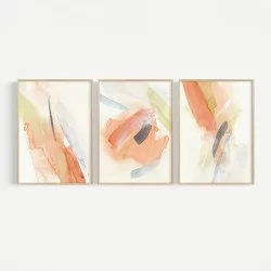 Πίνακας Coris  τρίπτυχος με ψηφιακή εκτύπωση και πλαίσιο 33x1.5x48εκ