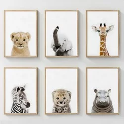 Πίνακας Loriel  εξάπτυχος με ψηφιακή εκτύπωση και πλαίσιο 33x1.5x48εκ