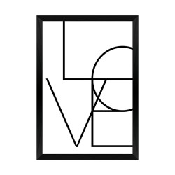 Πίνακας Amora  με ψηφιακή εκτύπωση και πλαίσιο 33x1.5x48εκ