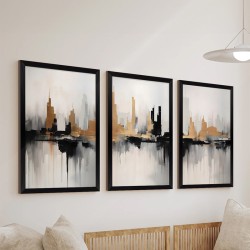 Πίνακας Fortasia  τρίπτυχος με ψηφιακή εκτύπωση και πλαίσιο 33x0.3x48εκ