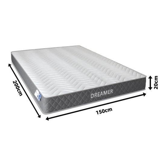 Στρώμα Dreamer  pocket spring compressed διπλής όψης 20cm 150x200εκ