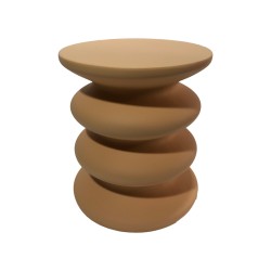 Βοηθητικό τραπέζι Jonne  MGO terracotta Φ40x46εκ