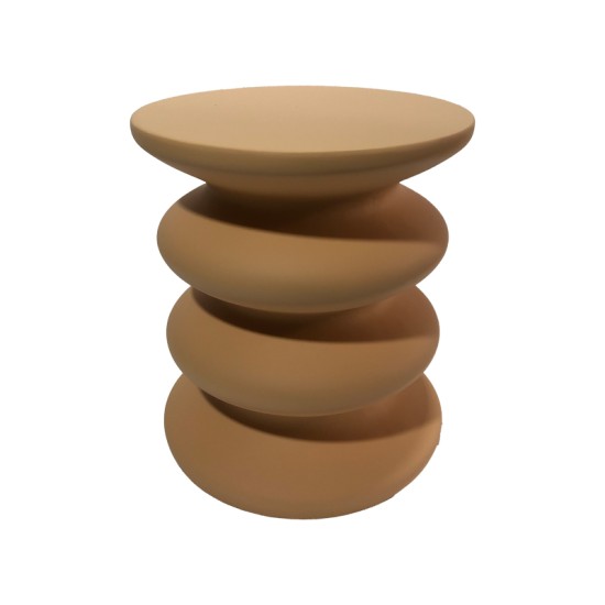 Βοηθητικό τραπέζι Jonne  MGO terracotta Φ40x46εκ