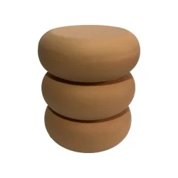 Βοηθητικό τραπέζι Zoubi  MGO  terracotta Φ35x43εκ