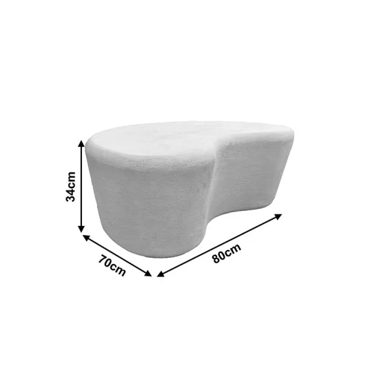 Τραπέζι σαλονιού Fedris  mdf λευκό 80x70x34εκ