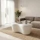 Τραπέζι σαλονιού Fedris  mdf λευκό 80x70x34εκ