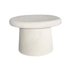 Τραπέζι σαλονιού Herona  mdf λευκό Φ60x40εκ