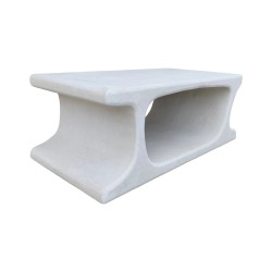 Τραπέζι σαλονιού Nafel  mdf λευκό 120x60x45εκ