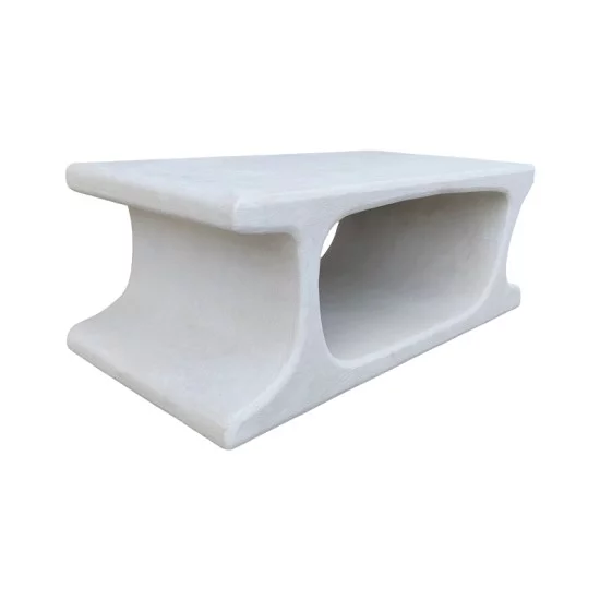 Τραπέζι σαλονιού Nafel  mdf λευκό 120x60x45εκ